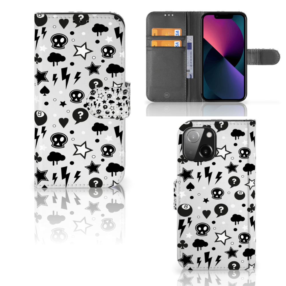 Telefoonhoesje met Naam iPhone 13 Mini Silver Punk