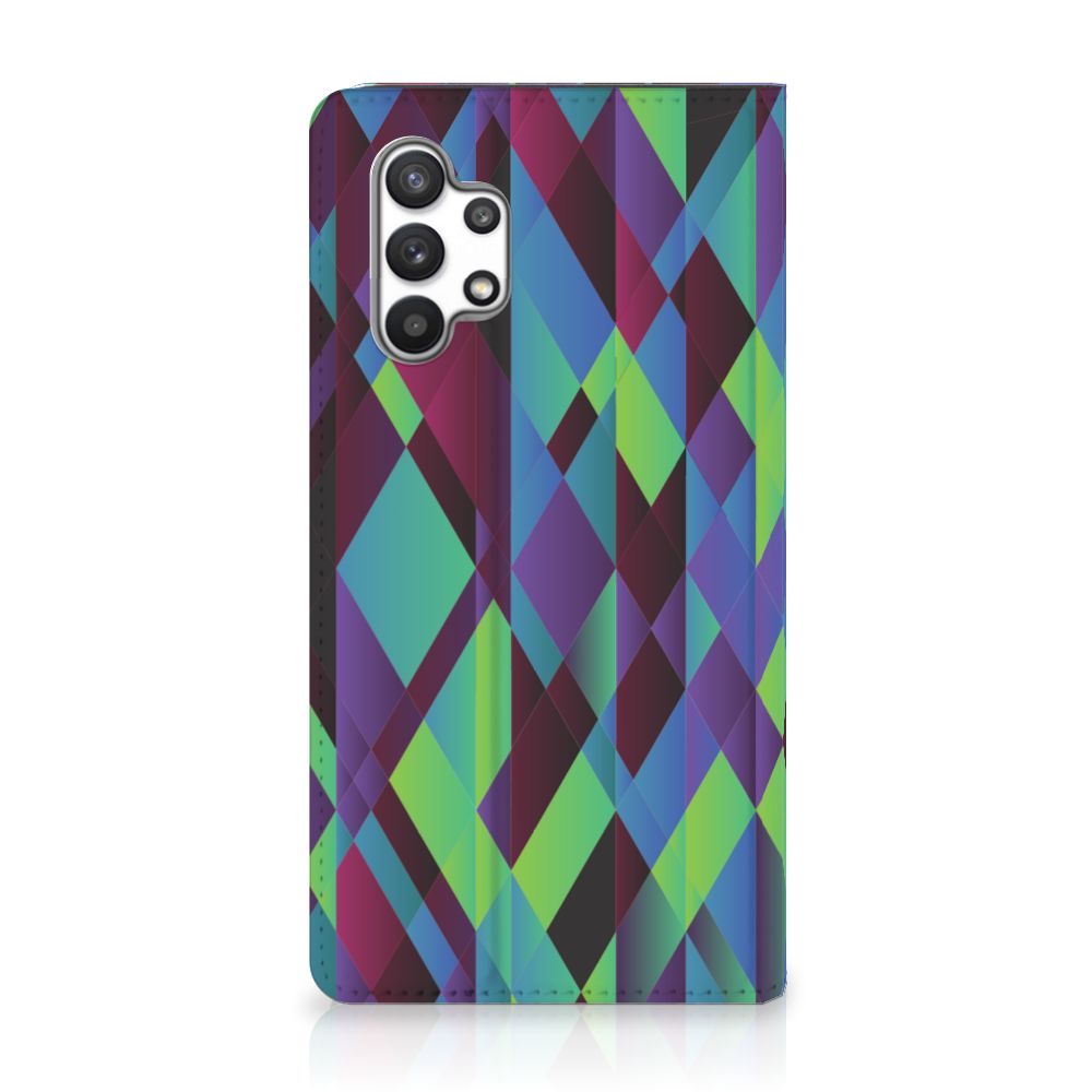Samsung Galaxy A32 4G | A32 5G Enterprise Editie Stand Case Abstract Green Blue - B2C Telecom
