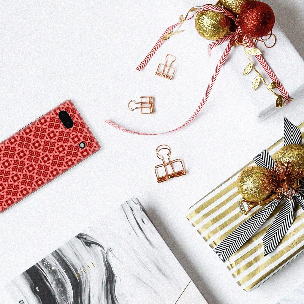 Google Pixel 6A TPU bumper Batik Rood B2C Telecom