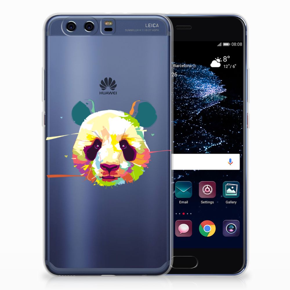 Huawei P10 Plus Telefoonhoesje met Naam Panda Color