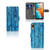 Huawei Y6 (2019) Book Style Case Wood Blue