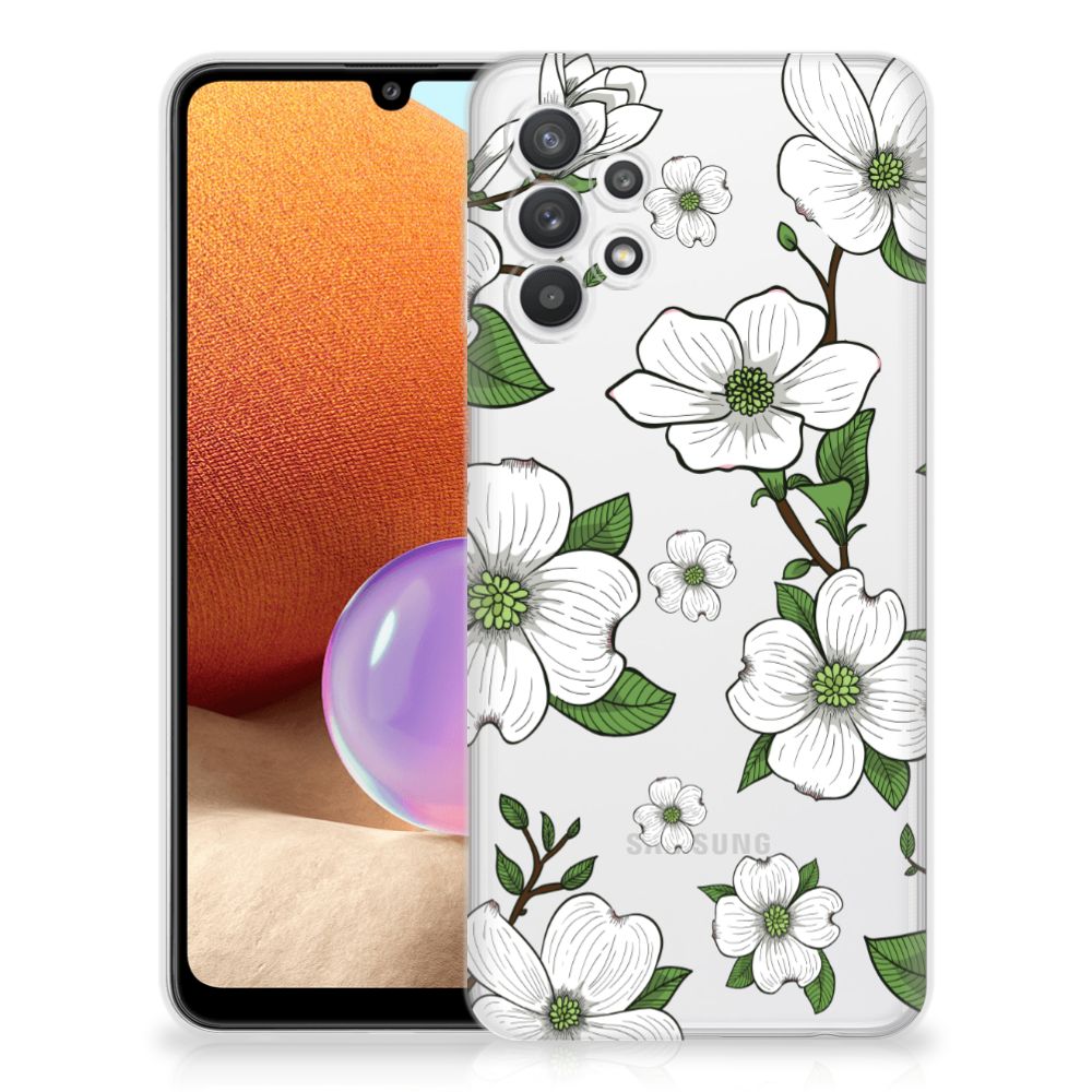 Samsung Galaxy A32 4G | A32 5G Enterprise Editie TPU Case Dogwood Flowers