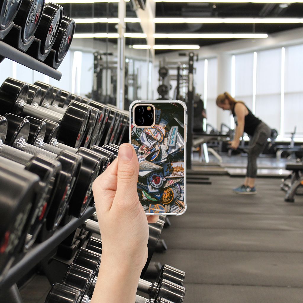 Apple iPhone 11 Pro Anti-shock Hoesje met foto Badges