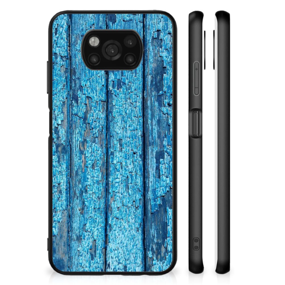 Xiaomi Poco X3 | X3 Pro Houten Print Telefoonhoesje Wood Blue