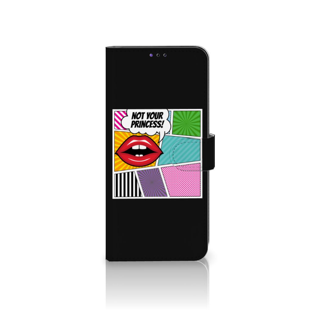 Samsung Galaxy A22 5G Wallet Case met Pasjes Popart Princess