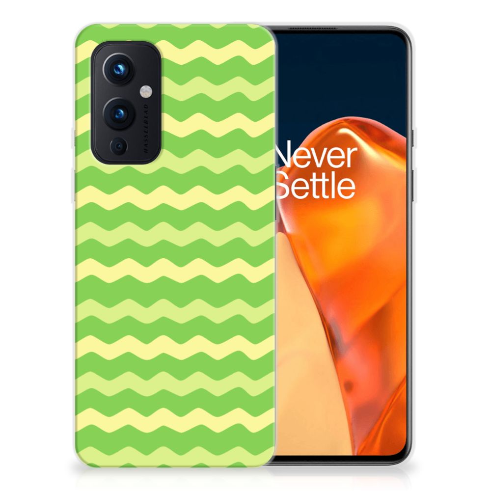 OnePlus 9 TPU bumper Waves Green