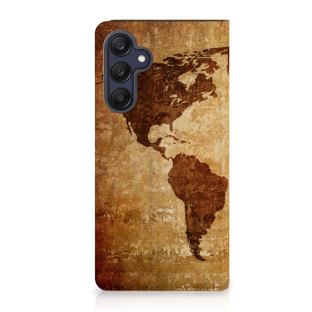 Samsung Galaxy A25 Book Cover Wereldkaart