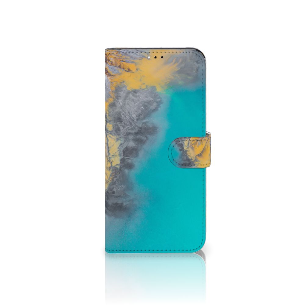Samsung Galaxy A23 Bookcase Marble Blue Gold
