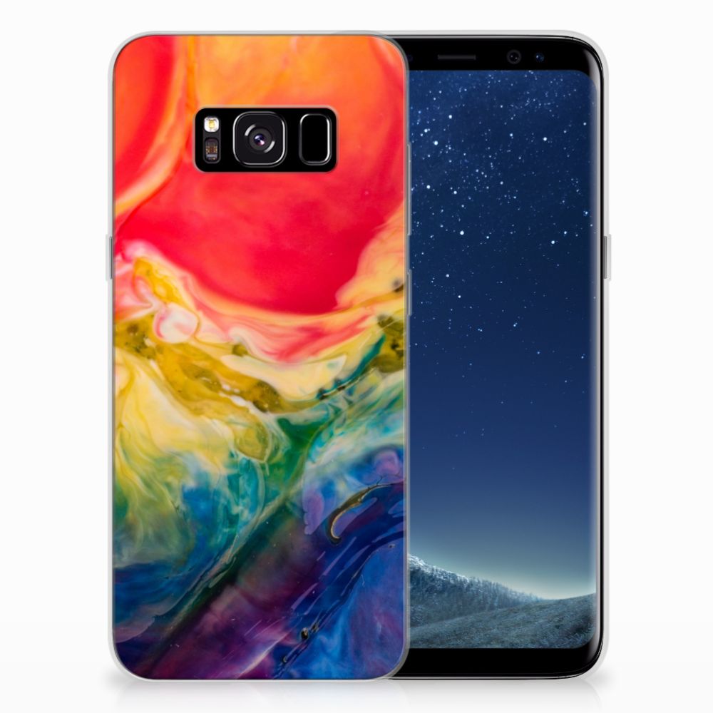 Hoesje maken Samsung Galaxy S8 Watercolor Dark