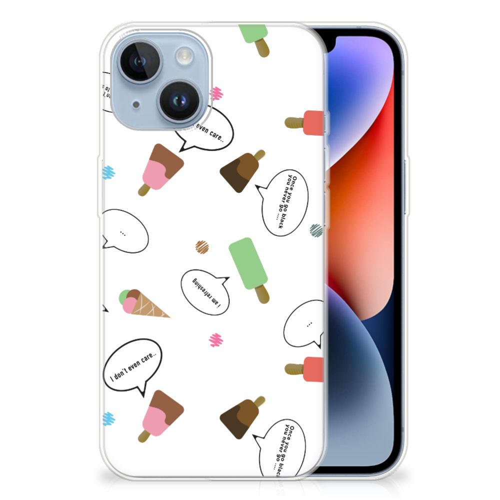 Apple iPhone 14 Siliconen Case IJsjes