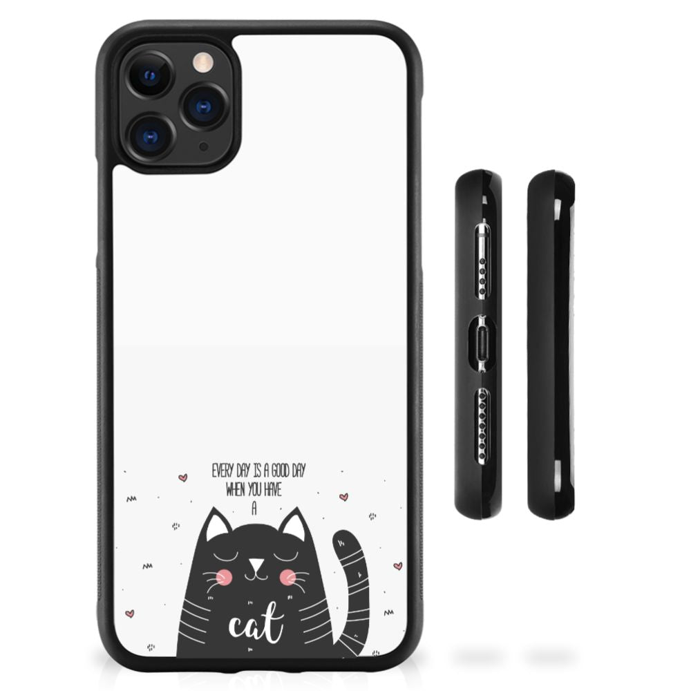 Apple iPhone 11 Pro Max Bumper Hoesje Cat Good Day B2C Telecom