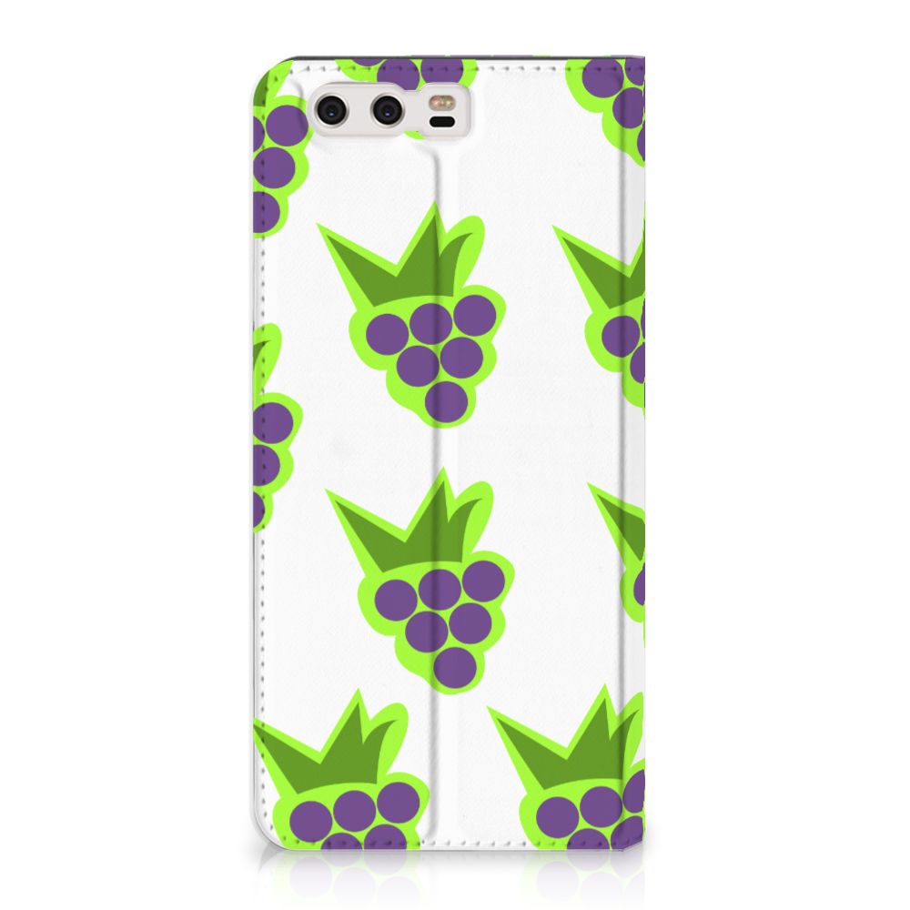 Huawei P10 Plus Flip Style Cover Druiven