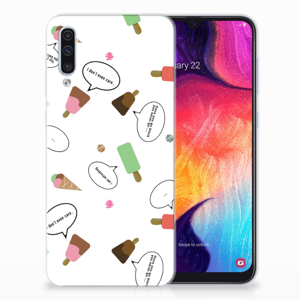 Samsung Galaxy A50 Siliconen Case IJsjes