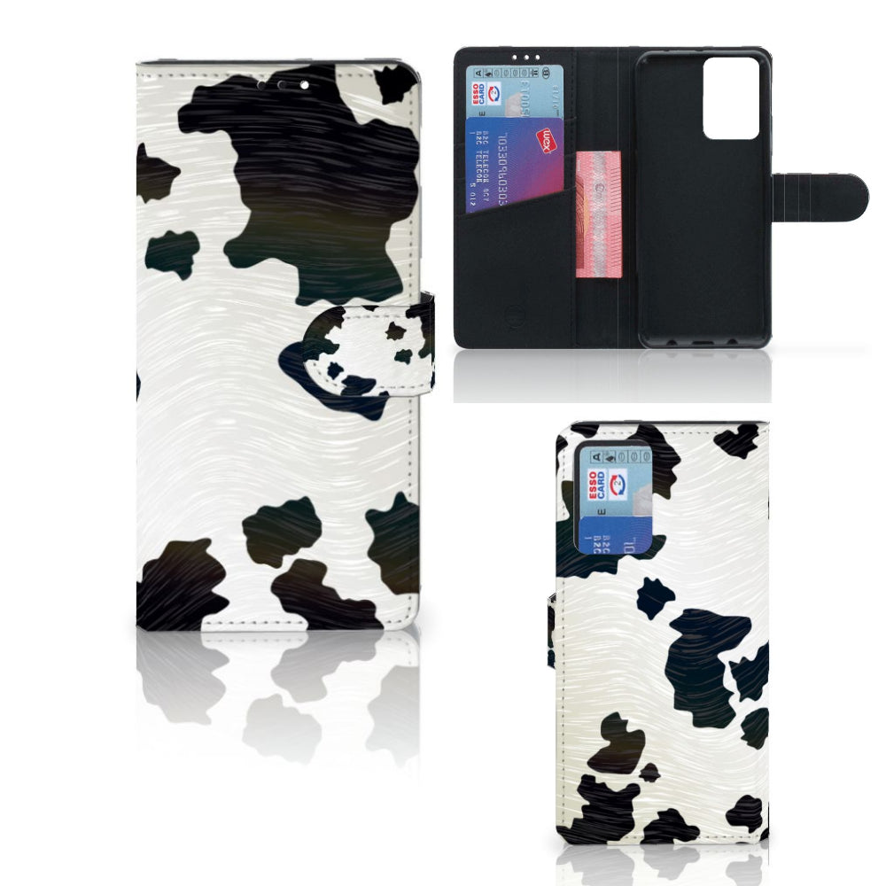 Xiaomi Redmi Note 10 Pro Telefoonhoesje met Pasjes Koeienvlekken
