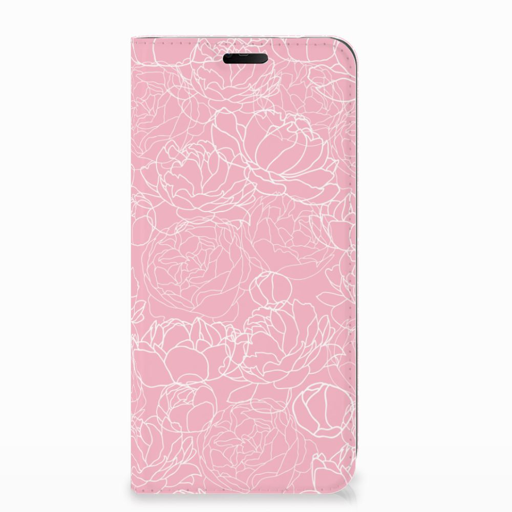 Nokia 7.1 (2018) Smart Cover White Flowers