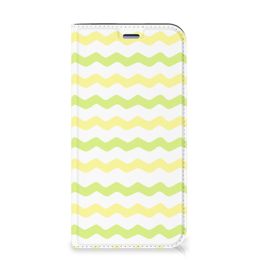 iPhone 12 Mini Hoesje met Magneet Waves Yellow - B2C Telecom