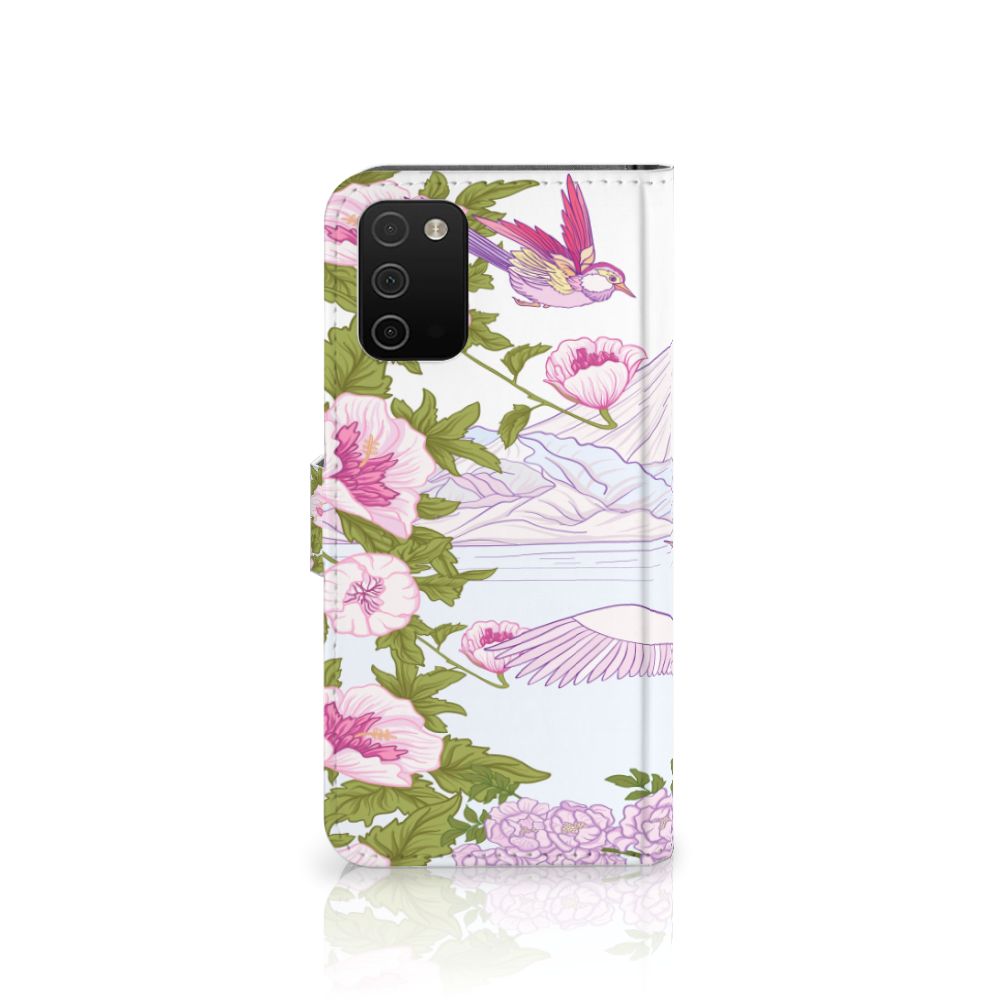 Samsung Galaxy A03s Telefoonhoesje met Pasjes Bird Standing
