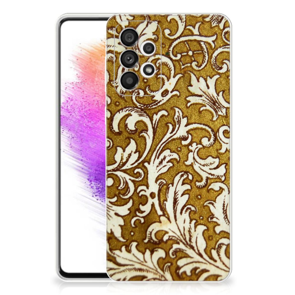 Siliconen Hoesje Samsung Galaxy A73 5G Barok Goud B2C Telecom