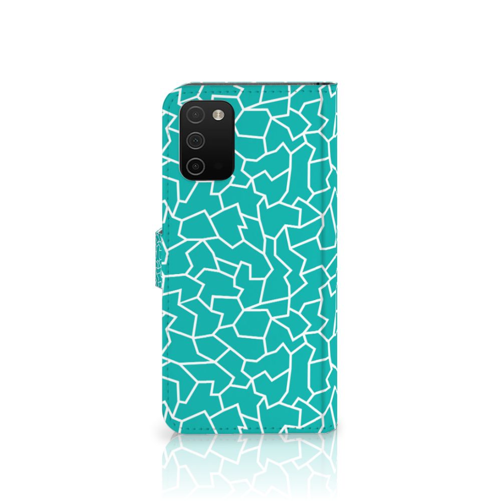Samsung Galaxy A03s Hoesje Cracks Blue