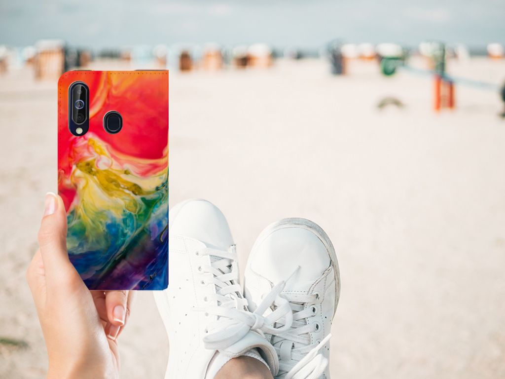 Bookcase Samsung Galaxy A60 Watercolor Dark