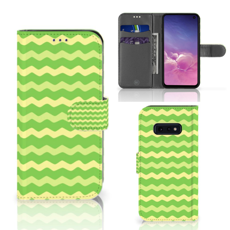 Samsung Galaxy S10e Telefoon Hoesje Waves Green