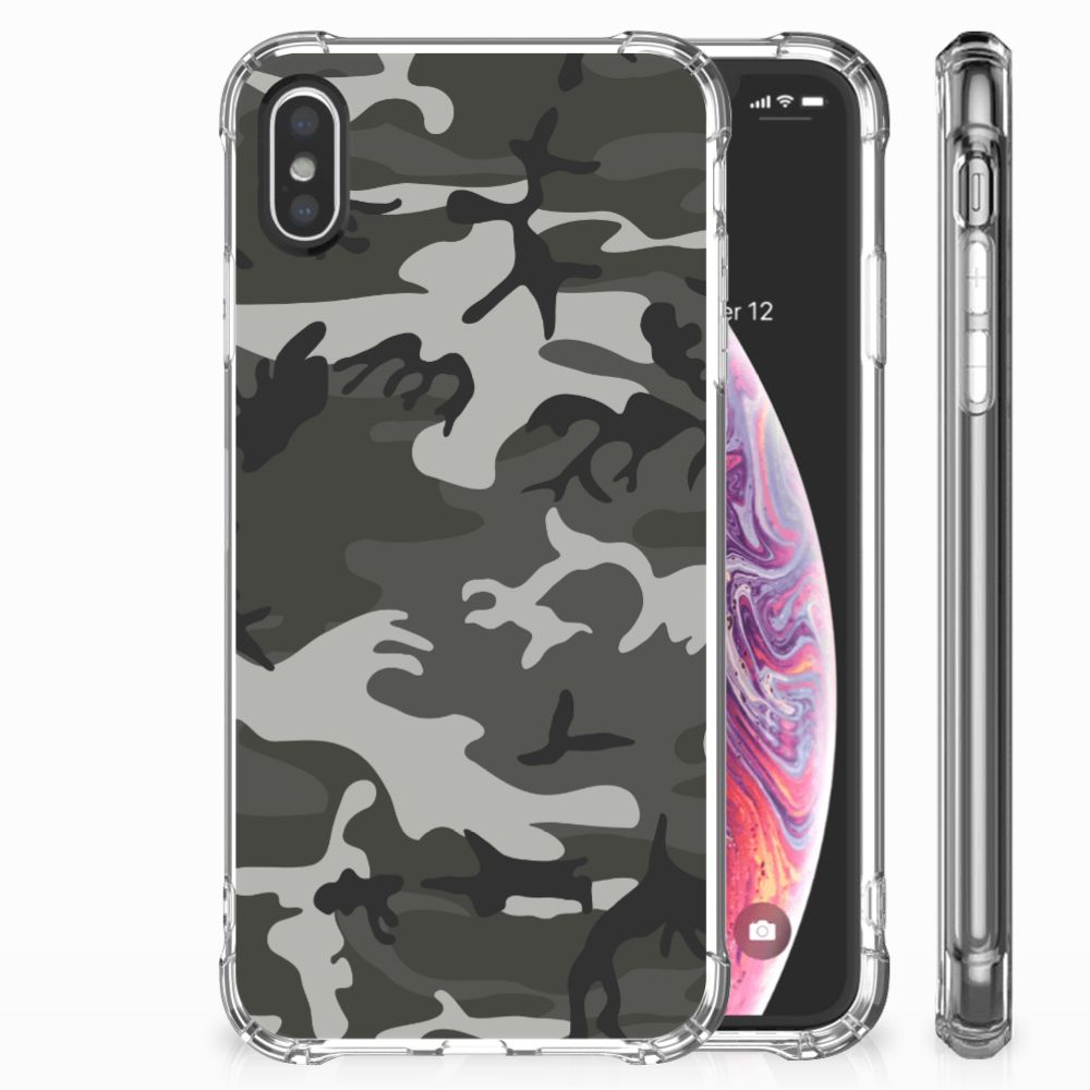Apple iPhone X | Xs Doorzichtige Silicone Hoesje Army Light