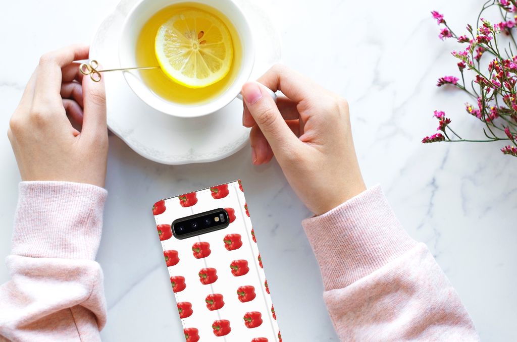 Samsung Galaxy S10 Flip Style Cover Paprika Red