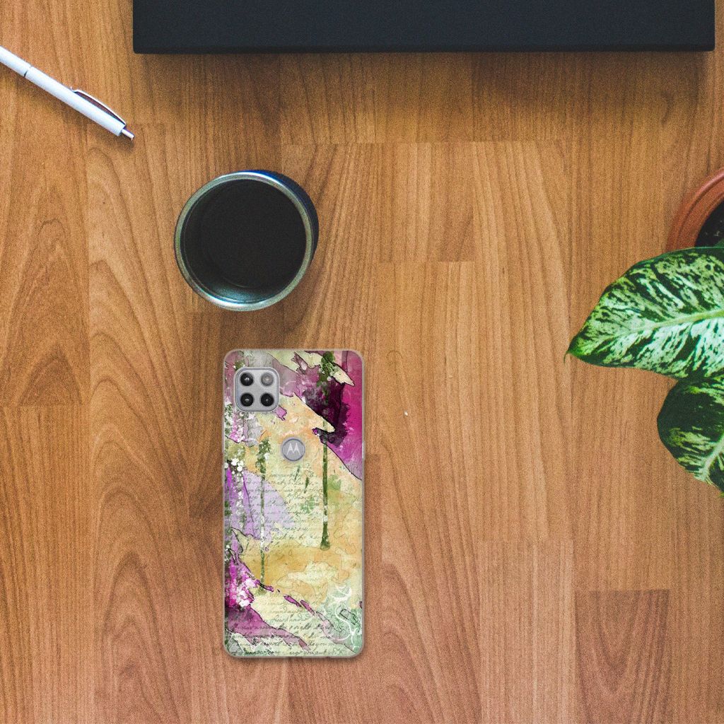 Hoesje maken Motorola Moto G 5G Letter Painting B2C Telecom
