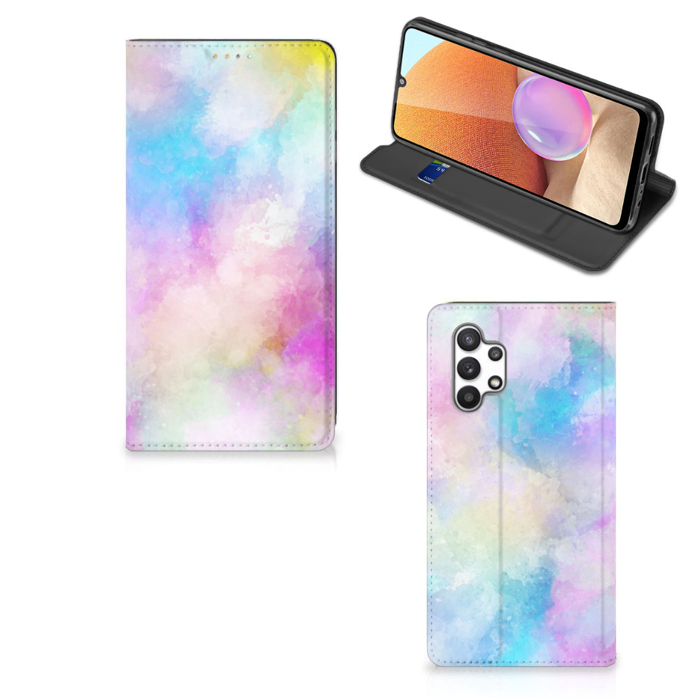 Bookcase Samsung Galaxy A32 4G | A32 5G Enterprise Editie Watercolor Light