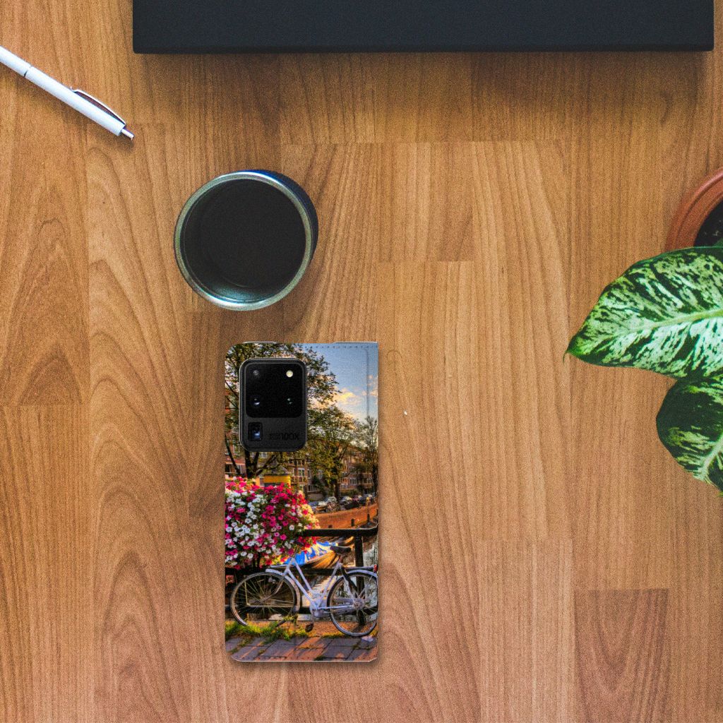 Samsung Galaxy S20 Ultra Book Cover Amsterdamse Grachten - B2C Telecom