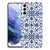 Samsung Galaxy S21 Plus TPU Case Flower Blue voorkant design blauwe bloemen
