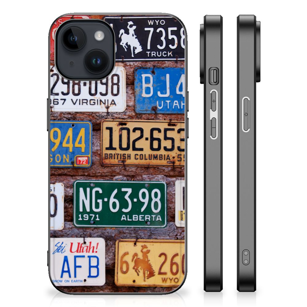 iPhone 15 Plus Silicone Back Case Kentekenplaten