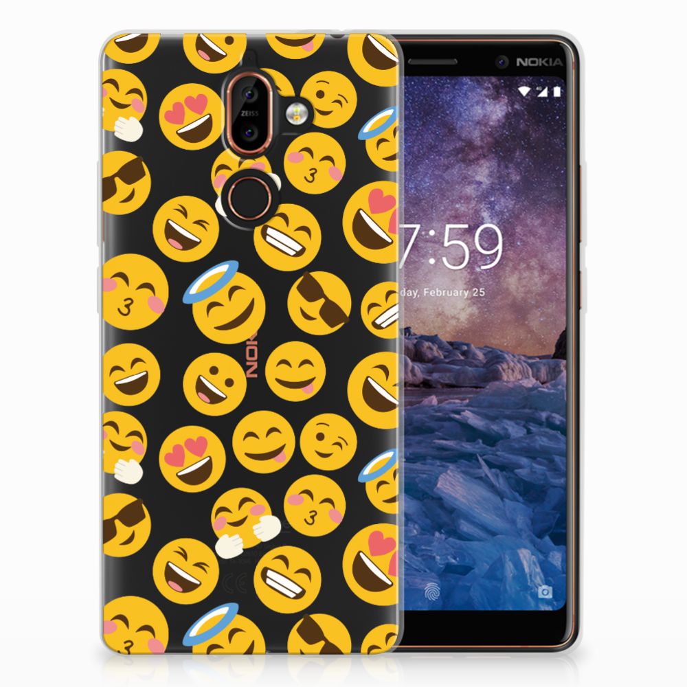 Nokia 7 Plus TPU bumper Emoji