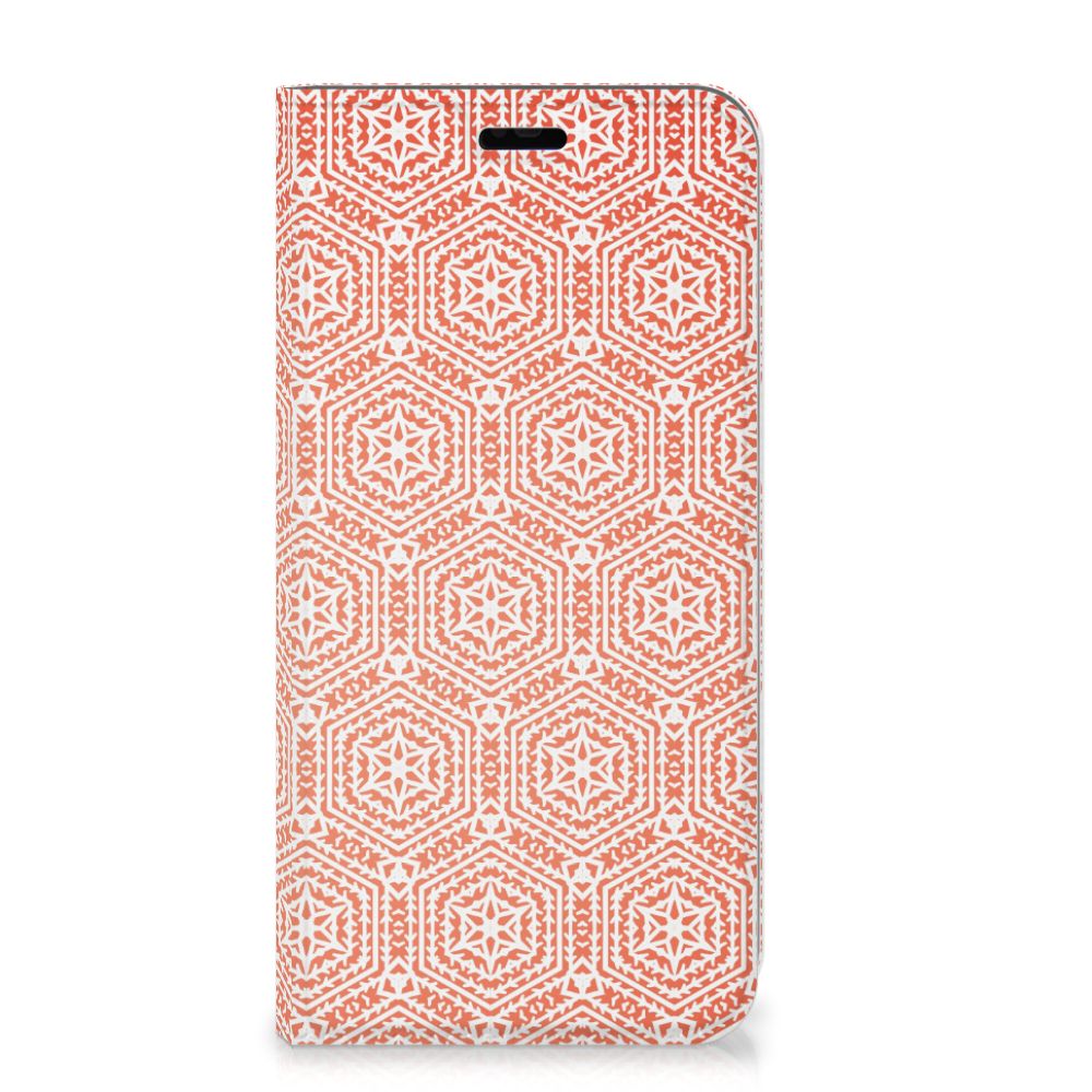 Huawei P Smart Plus Hoesje met Magneet Pattern Orange