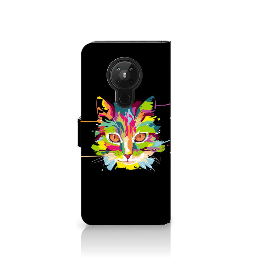 Nokia 5.3 Leuk Hoesje Cat Color