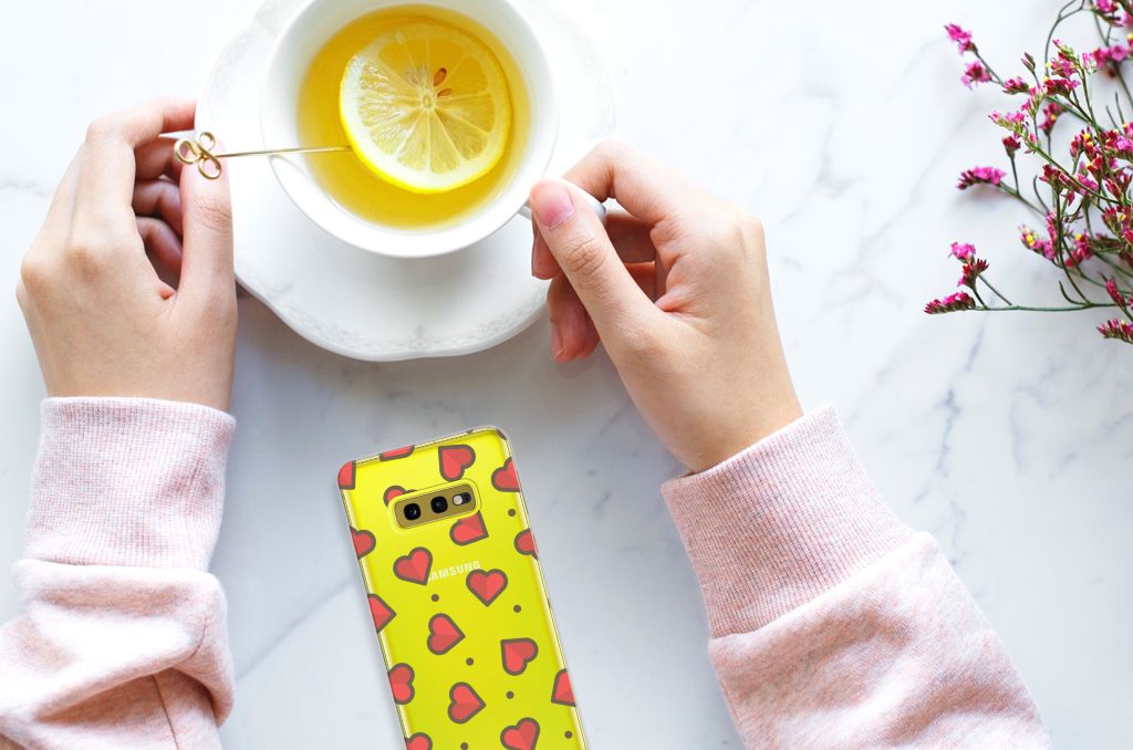 Samsung Galaxy S10e TPU bumper Hearts