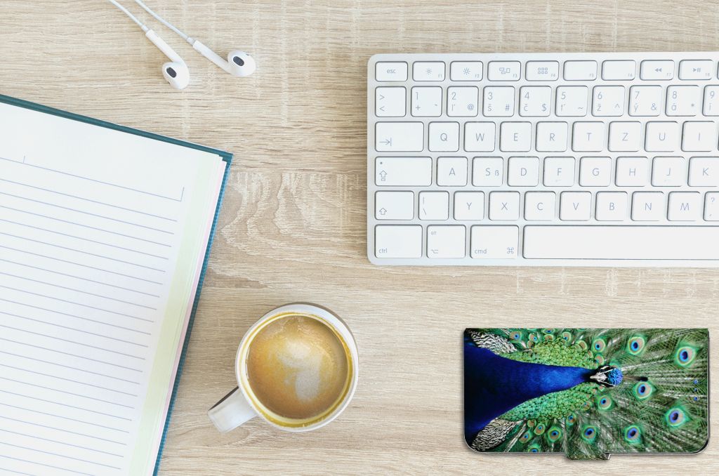Huawei P Smart 2020 Telefoonhoesje met Pasjes Pauw