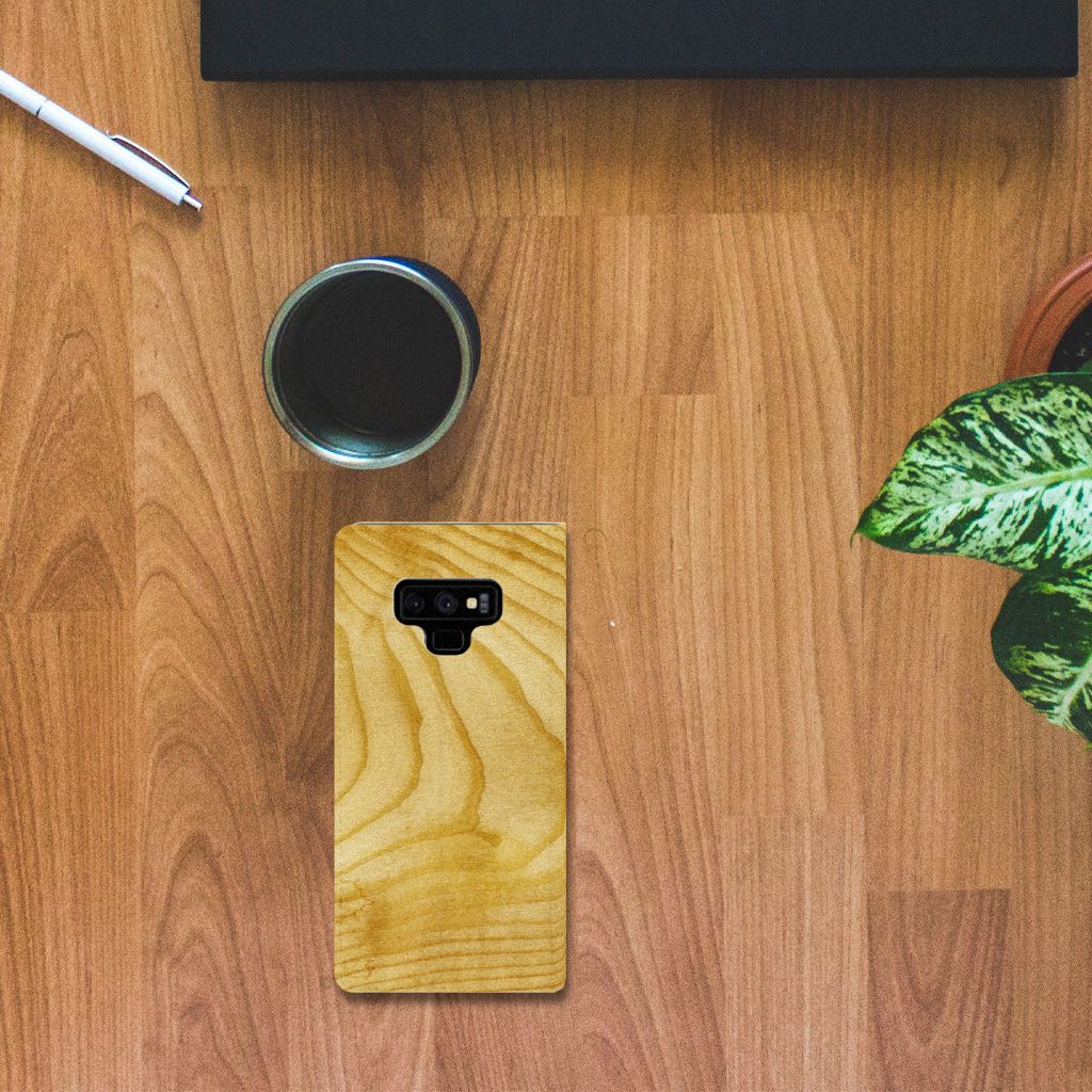 Samsung Galaxy Note 9 Book Wallet Case Licht Hout