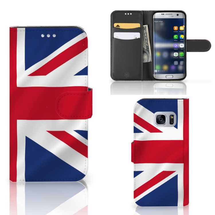 Samsung Galaxy S7 Bookstyle Case Groot-Brittannië