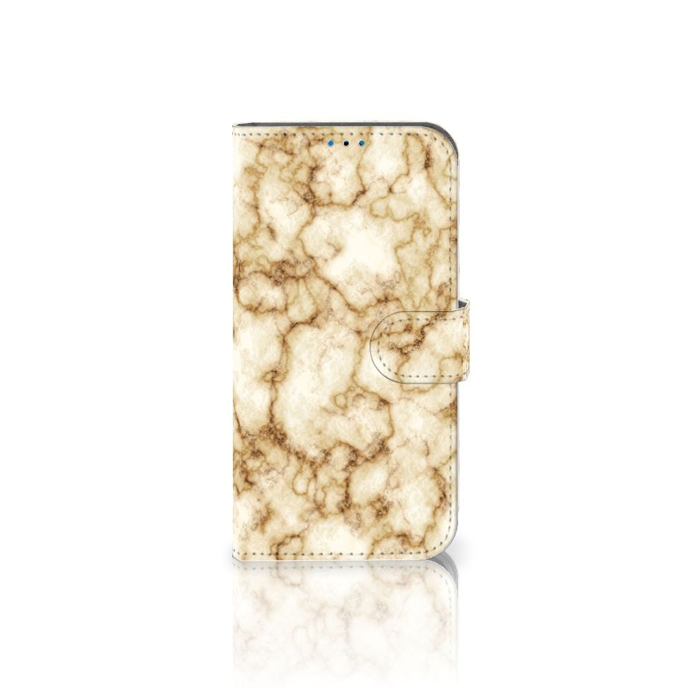 iPhone 14 Pro Bookcase Marmer Goud