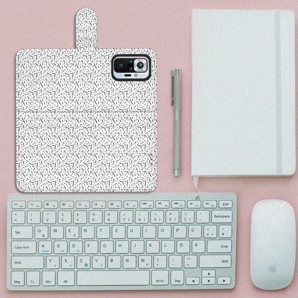 Xiaomi Redmi Note 10 Pro Telefoon Hoesje Stripes Dots