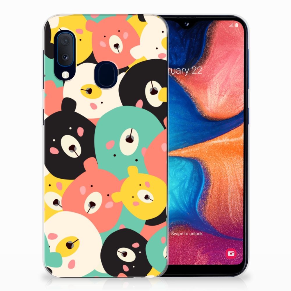 Samsung Galaxy A20e Telefoonhoesje met Naam Bears