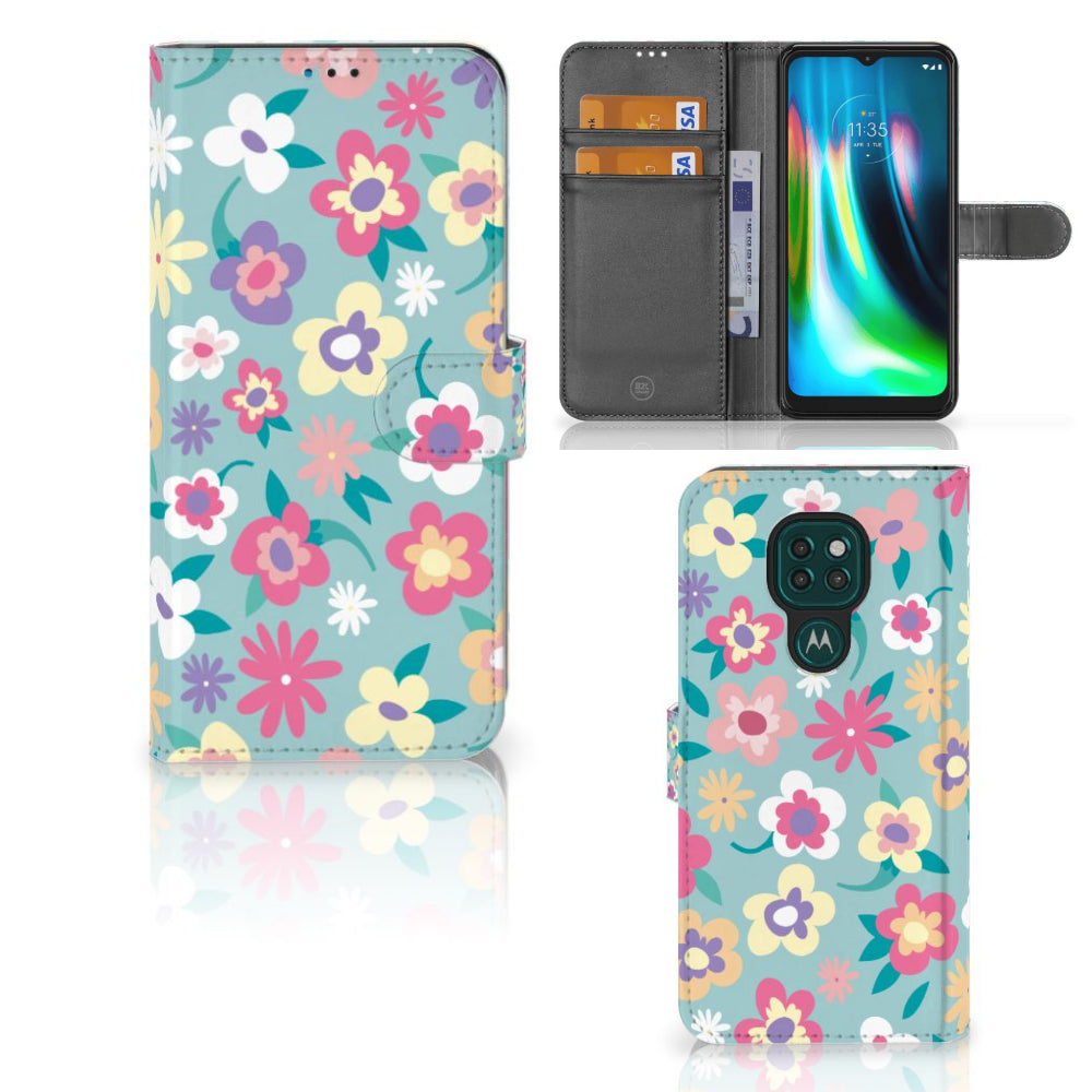 Motorola Moto G9 Play | E7 Plus Hoesje Flower Power