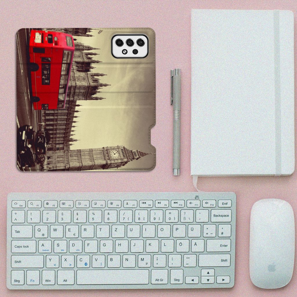 Samsung Galaxy A73 Book Cover Londen - B2C Telecom
