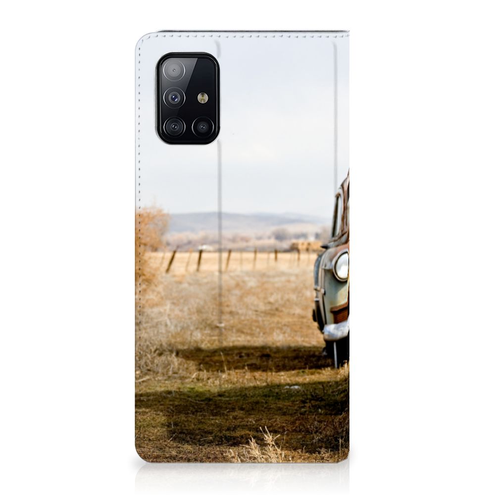 Samsung Galaxy A71 Stand Case Vintage Auto - B2C Telecom