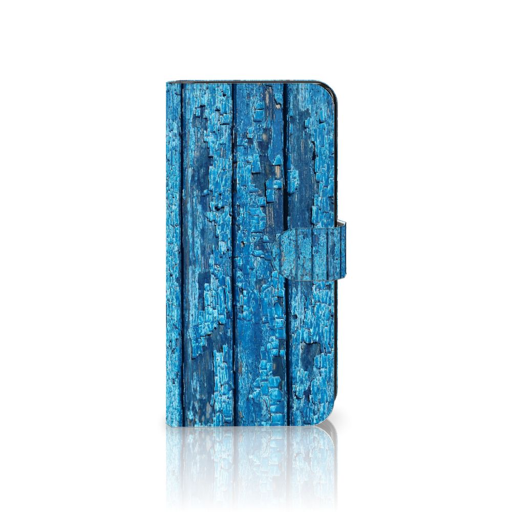 Samsung Galaxy A34 Book Style Case Wood Blue