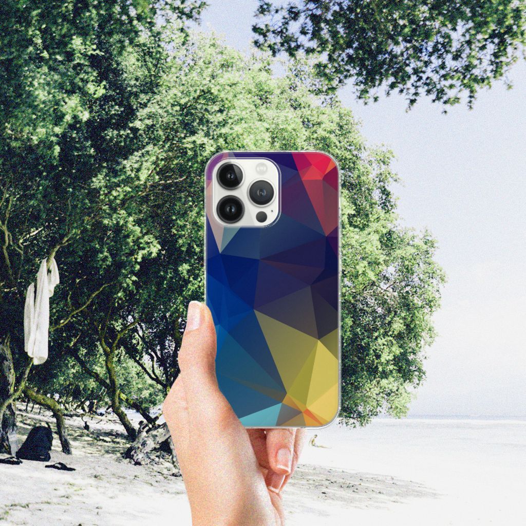 iPhone 13 Pro Max TPU Hoesje Polygon Dark B2C Telecom