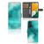 Hoesje Samsung Galaxy A14 5G Painting Blue met een prachtig blauw palet en ruimte voor 3 pasjes.
