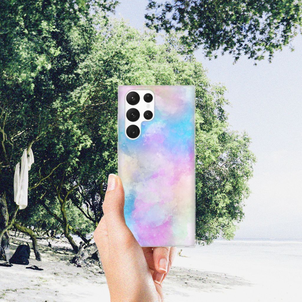 Hoesje maken Samsung Galaxy S22 Ultra Watercolor Light B2C Telecom