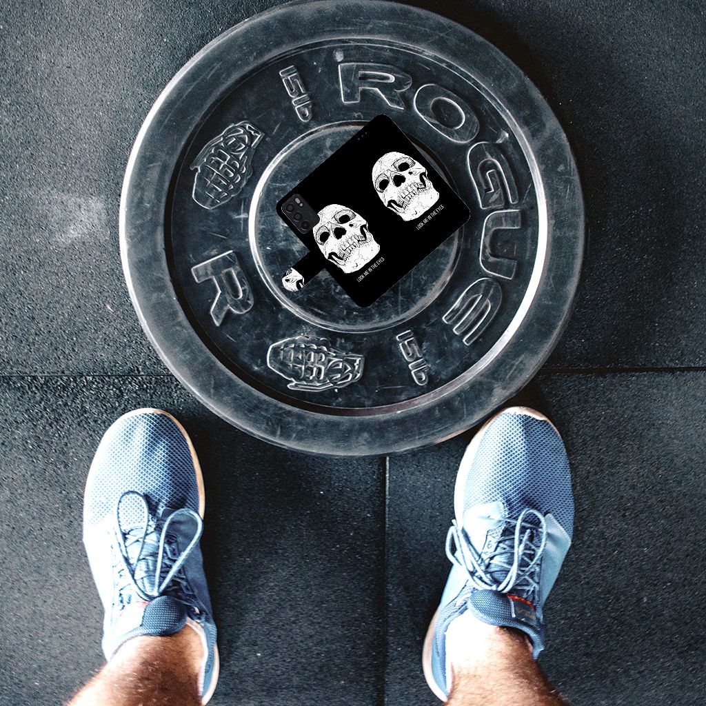 Telefoonhoesje met Naam OPPO Reno6 5G Skull Eyes